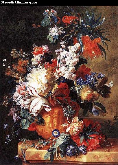 Jan van Huysum Bouquet of Flowers in an Urn by Jan van Huysum,